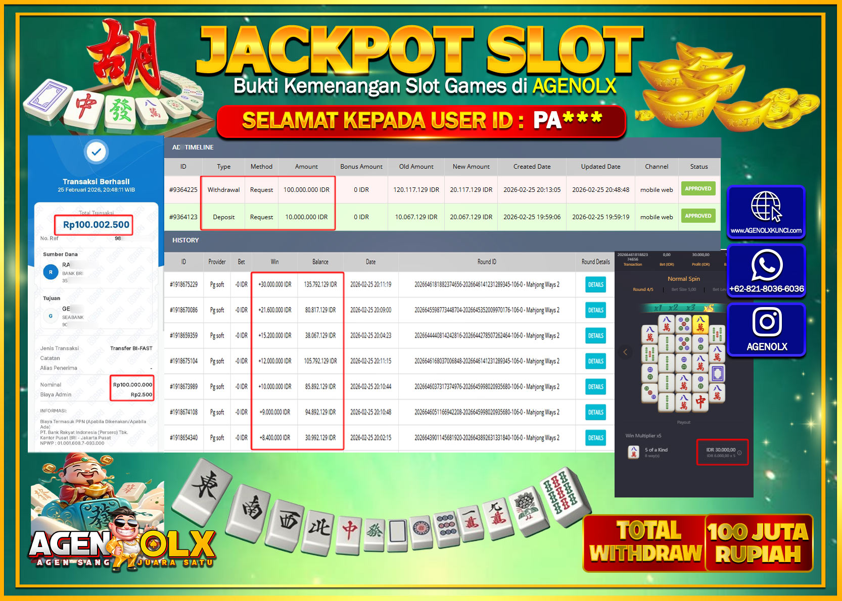 agenolx jackpot-slot-mahjong-ways-2-rp-100000000- lunas-05-08-09-2026-02-26