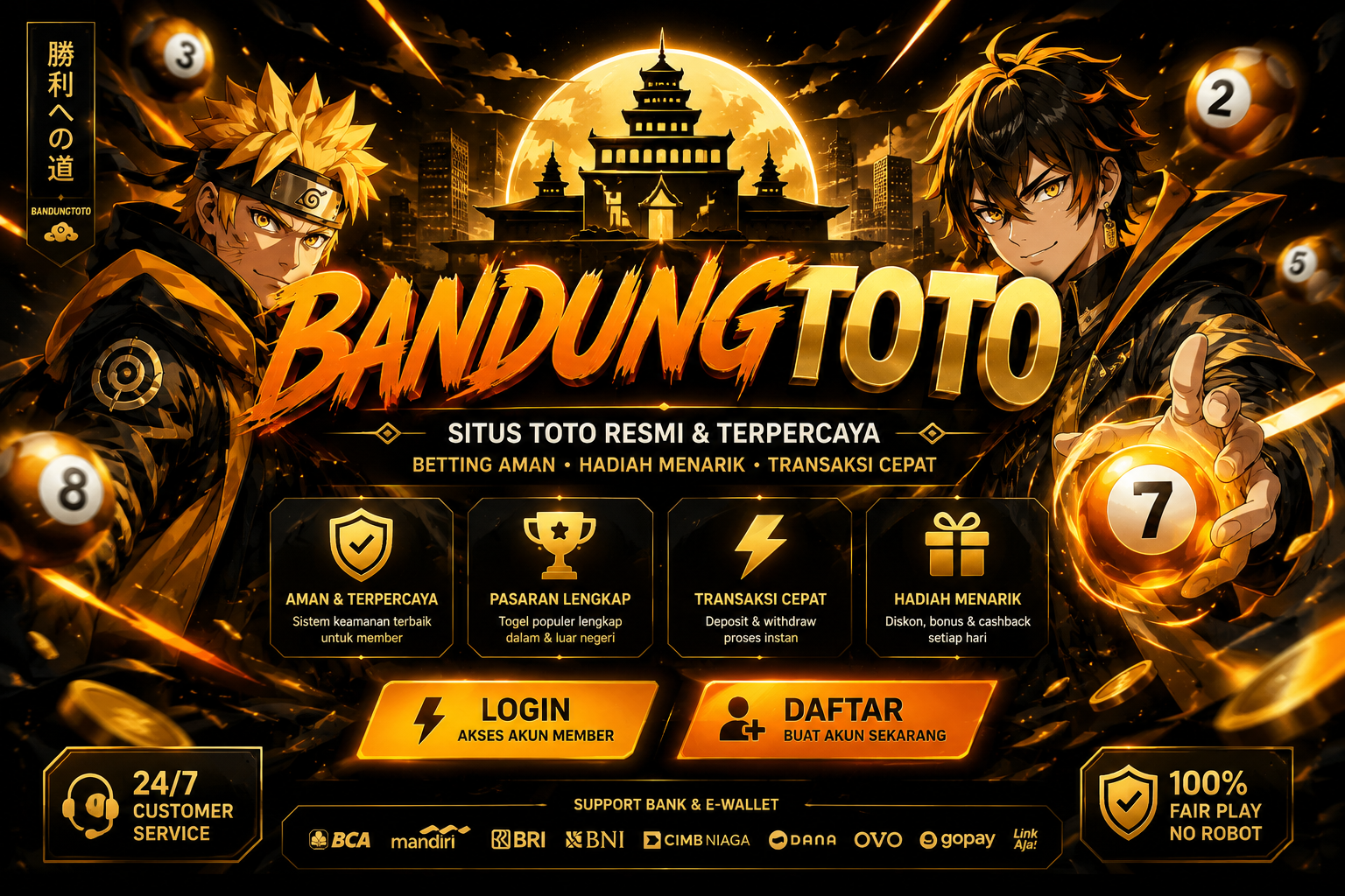 BANDUNGTOTO # Link Login Slot 5k & Toto Gacor Mudah JP Hari Ini