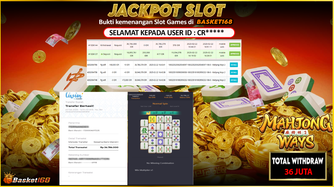 BASKET168 JACKPOT SLOT MAHJONG WAYS